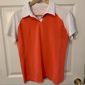 NWOT Nike Golf Fitdry Colorblock Textured Polo